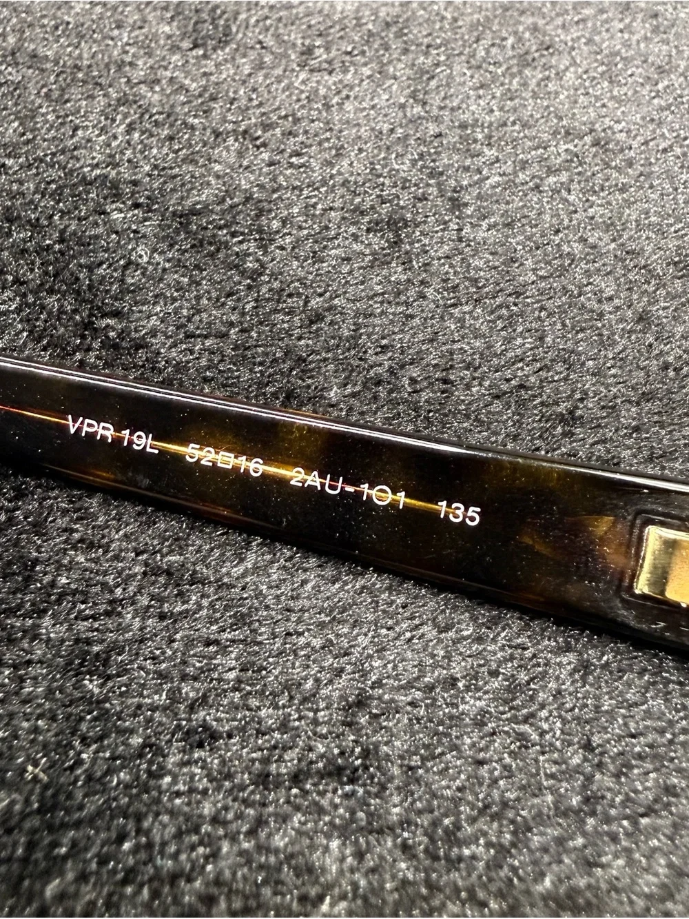 PRADA VPR 19L Tortoise Eyeglasses Frames 52-16-135 Made in Italy Y2K